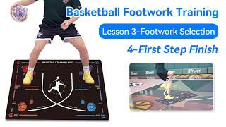 Upgraded Basketball Footwork Training: 3-4 First Step Finish | ZVD Basketball Training Mat