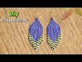 How To Make Fringe Earring | Beaded Earring | Native American #HowTo #Fringe #SeedBead #Diy #Earring