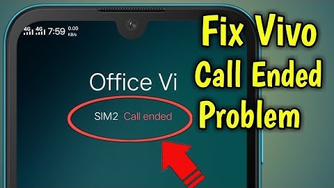 Call Ended Problem Solved | All Vivo Mobile Call End Automatically How To Fix This Issue