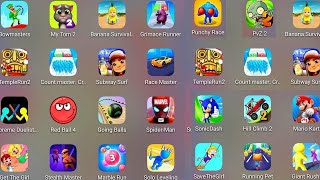 #Count Master 3D#Mario Kart#Giant Rush#Subway surf#Temple run 2#Sonic Dash#Red ball 4#My talking tom