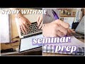 how to prep for tutorials and seminars at university *study with me -- research*