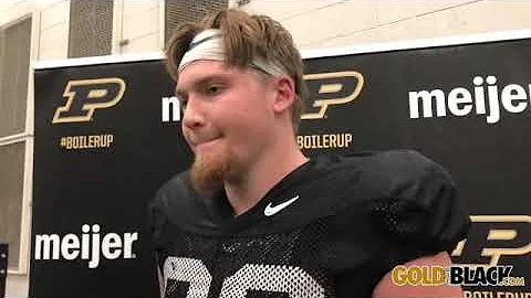 GoldandBlack com video: Purdue TE Garrett Miller