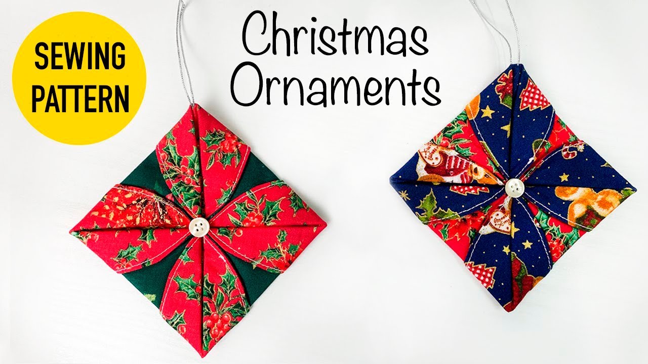 Fabric Christmas Ornaments BUNDLE Sewing Patterns & Video