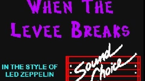 When The Levee Breaks, Led Zeppelin, Minus Harmonica, Harp Key B Flat