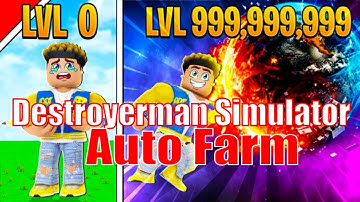 Destroyerman Simulator Script Auto Farm GUI | Fast Level And Fast Money