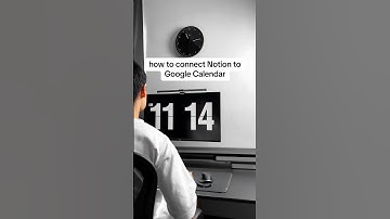 This is how I use Google Calendar and Notion together #notion #productivity #googlecalendar