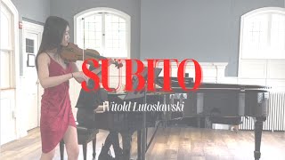 Witold Lutosławski - Subito for Violin and Piano