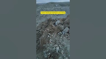 Carbon dioxide gas blasting for rock mining #co2blasting #mining #co2rockblasting