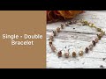 Single double bracelet featuring potomacbeadco treasure box