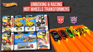 Unboxing Hot Wheels Transformers & Racing Them screenshot 3