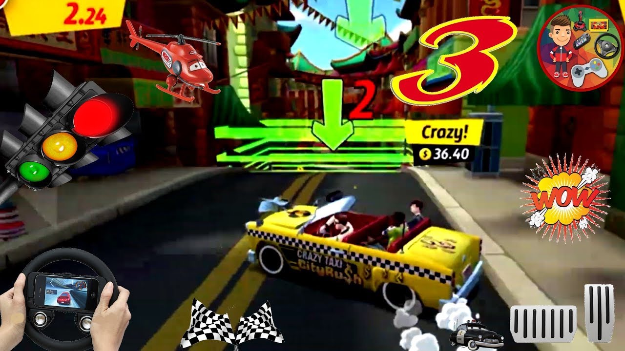 Hizli Taksi Oyun Aksiyon Macera Android Crazy Taxi City Rush Gameplay Sega Mobile Games