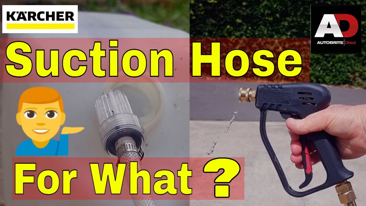 How to use Kärcher Pressure Washer With Suction Hose Attachment