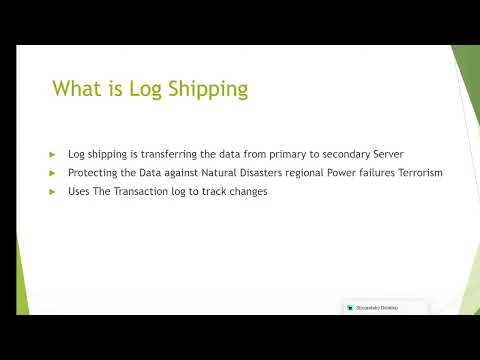 Video: Wat is logverzending in de Oracle-database?