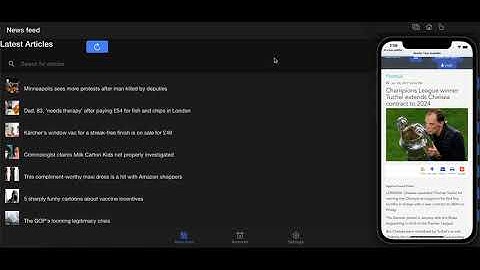 Ionic Cross Platform (Mobile/Web) News App