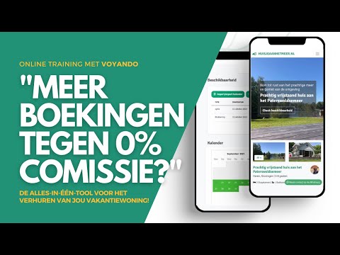 Meer boekingen tegen 0% comissie? - Online training met Voyando