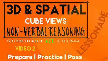 11 Plus  Non Verbal Reasoning - 3D & Spatial (Cube Views) walkthrough | Lessonade