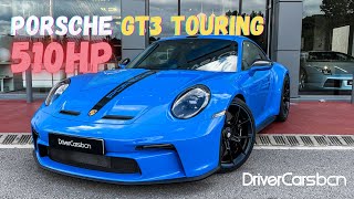 New Porsche 992 GT3 Touring in Shark Blue (manual) | Exhaust Sound and Walkaround