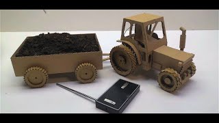 How To Make a Tractor - RC Tractor From Cardboard by STRIKE 801 views 1 year ago 9 minutes, 7 seconds