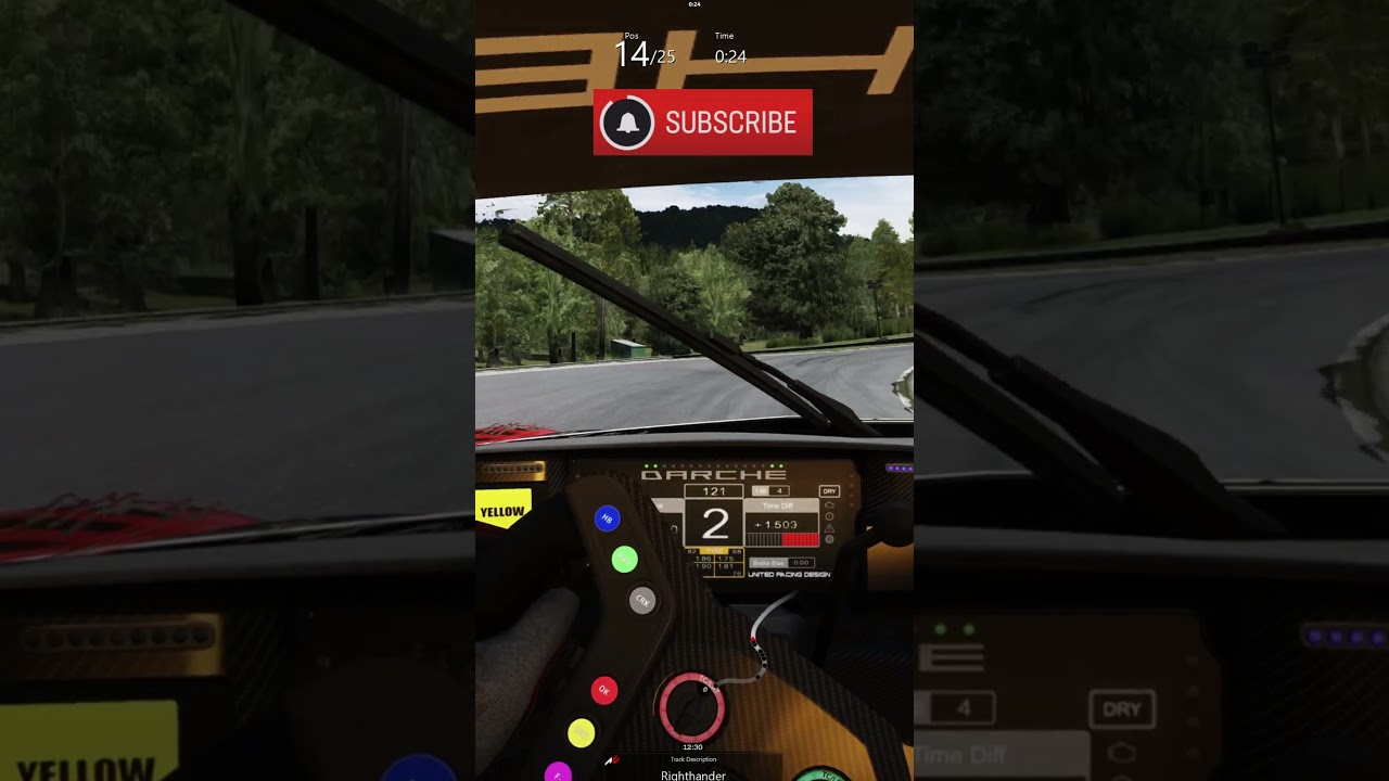 2023 URD Darche 992 GT3 R (Porsche) | Lime Rock Park | Assetto Corsa | Clip 07/07 | #Reels
