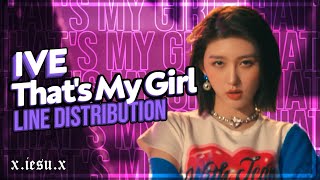 Ive - Thats My Girl Line Distribution