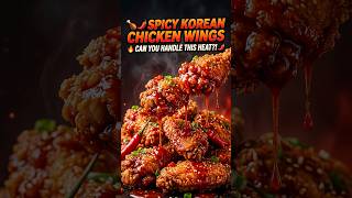 🍗🌶️ SPICY KOREAN CHICKEN WINGS ASMR — CAN YOU HANDLE THIS HEAT?! 🔥 #shorts