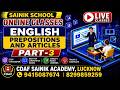 “ONLINE / Offline  PREPOSITION AND ARTICLE   for SAINIK SCHOOL / MILITARY SCHOOL / RIMC