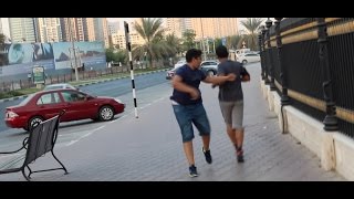 bumping into people in Dubai prank