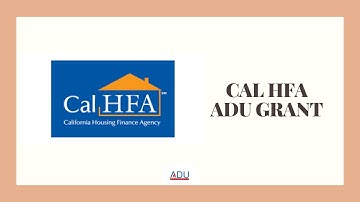 CALHFA ADU GRANT