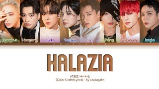 ATEEZ HALAZIA Lyrics (에이티즈 HALAZIA 가사) Color Coded Lyrics