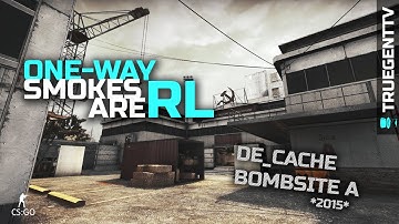 CS GO Tutorials - One-way Smokes on Cache A side #2015