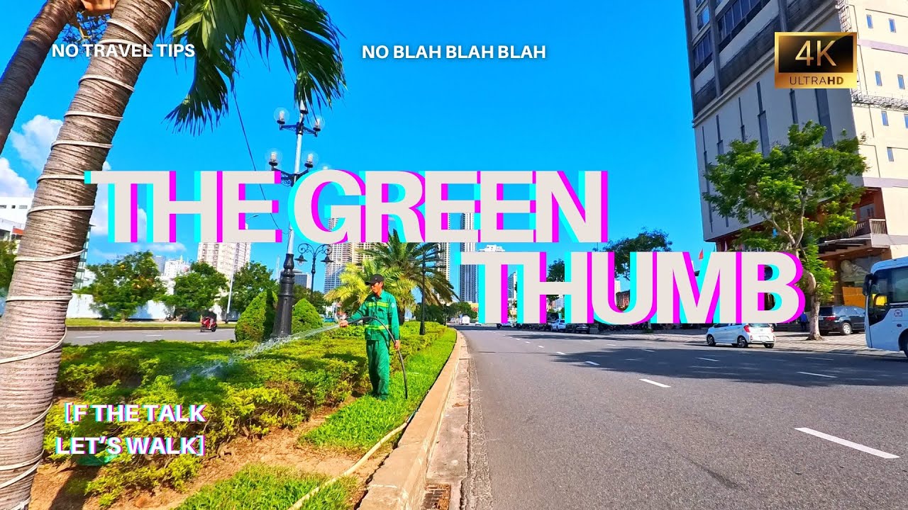 Walking Tour - Green Thumb - Da Nang, Vietnam - 4K