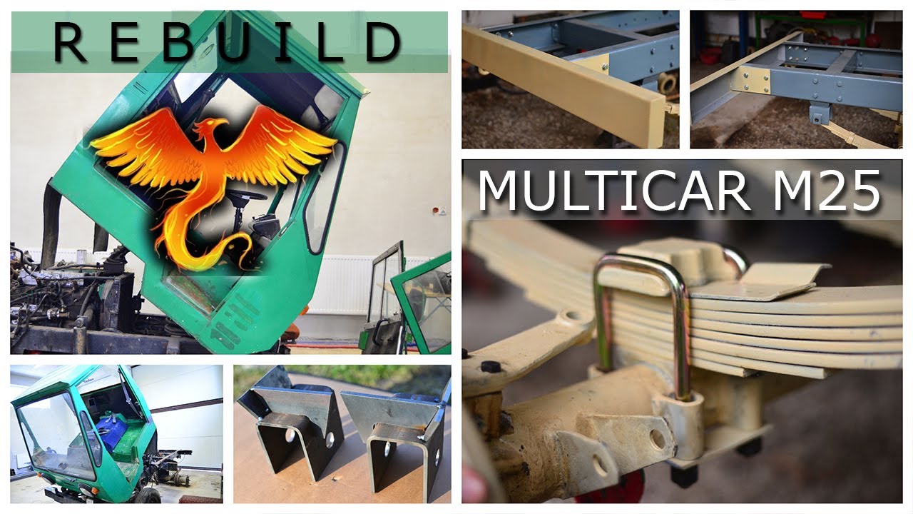 Jedyny taki multicar na świecie - przygotowanie podzespołów od nowa. Rama resory i kabina.