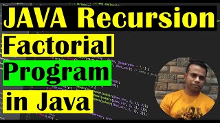 5! = 5 x 4 x 3 x 2 x 1 = 120  | Create a Factorial Method with the help of Java Recursion | Class#53