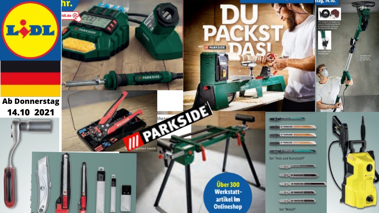 Prospekt LIDL PARKSIDE DEUTSCHLAND Ab Donnerstag 14.10.2021 und Online  #ProspektLIDL #LIDL #PARKSIDE 