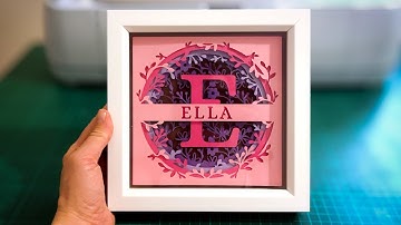 DIY 3D Shadow Box (Custom Name) - Cricut Maker 3 Project