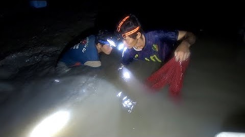 hai anh em đi bắt đêm được tôm tích và cá ngát, về nấu ăn cùng thưởng thức (lê nghĩa cần giờ)