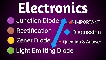 Expecting Questions I Electronics I Junction Diode I Zener I Rectification I PGTRB I PHYSICS I DPN