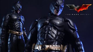 Take a closer to look at the big Hottoys HT QS019 1/4 Dark Knight Batman