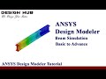 Beam simulation in ansys |Ansys tutorial|