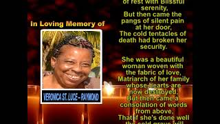 Veronica St Luce Raymond memorial