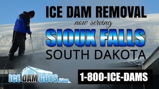 Steam Ice Dam Removal in Sioux Falls, South Dakota