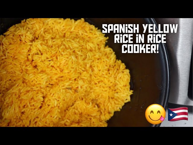 How to Make Spanish Yellow Rice in a Rice Cooker - FoodieZoolee