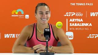 Aryna Sabalenka Previews Miami Open Final Against Coco Gauff After Big Win Over Elena Rybakina
