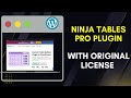 Download Ninja Tables Pro Plugin With Lifetime Updates | Ninja Tables Pro With License Key