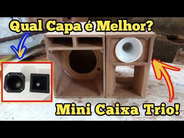 Mini-Paredão - Caixa Trio de Som Automotivo - Áudio, TV, vídeo e