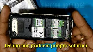Tecno T349 Mic Problem Jumper Solution, Techno Mic Ways