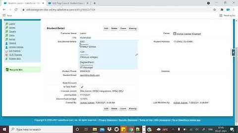 Salesforce Admin,Development Class08 mohan sir on 29th  july 2021,Contact9059868766 Batch11