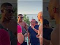 Tate brothers run into anthony joshua in dubai anthonyjoshua dubai shorts