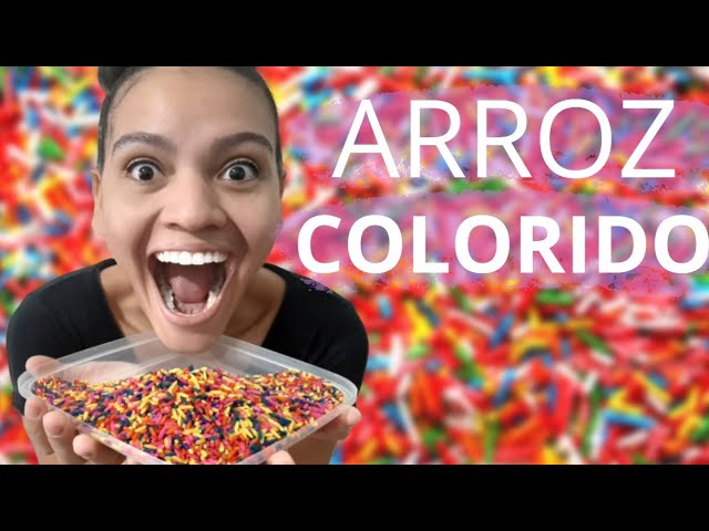 ARROZ COLORIDO PARA BRINCAR Série Jogos, brincadeiras e experiências  DoReMiPaty #8 