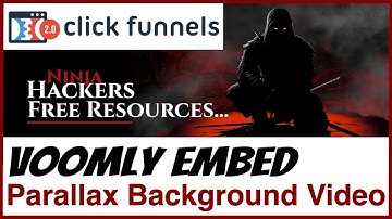 Voomly Embedded as Background Videos in ClickFunnels 2.0!